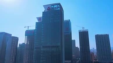 长沙卓越中环城市CBD金融写字楼建筑群视频的预览图